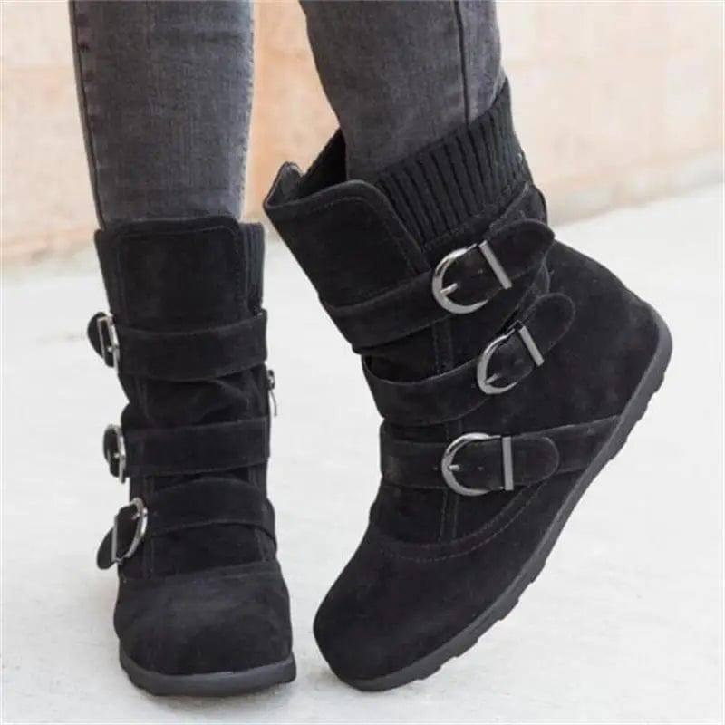 Women Warm Snow Boots Arrival-Black-1