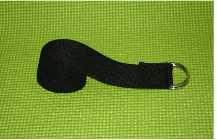 Yoga rope stretch with cotton yoga tension band-Black-5