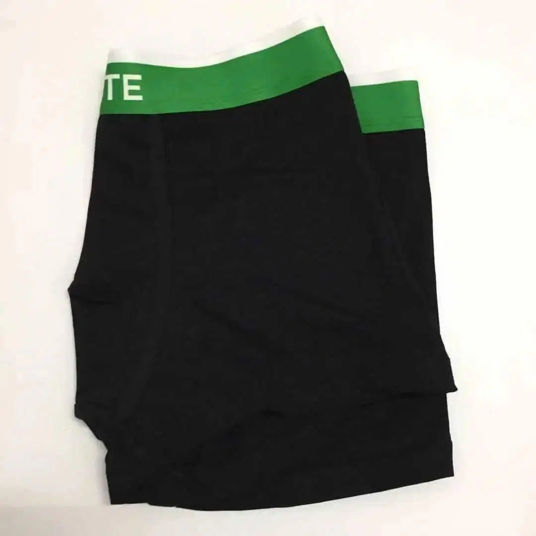 Men's cotton boxer briefs-Black-4